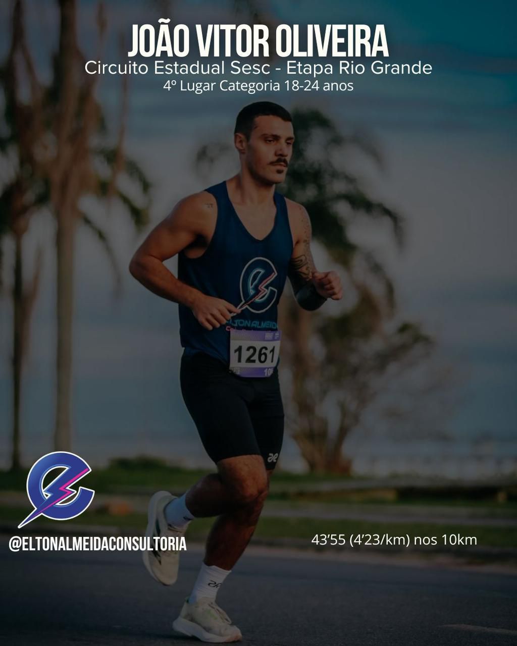 Prova real de resultado em corrida